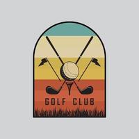 logo de golf et vecteur avec modèle de slogan