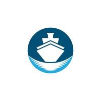 icône de vecteur de symbole de bateau de croisière