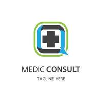 medic consulter les images du logo vecteur