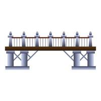 icône de pont moderne, style cartoon vecteur