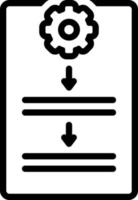 icône de ligne pour la procédure vecteur
