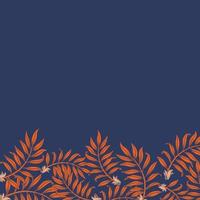 illustration dessinée à la main de plantes et de fleurs de beauté dans un style d'art en ligne coloré pour le fond, le motif floral, les invitations et l'impression de tissu vecteur