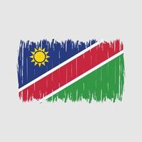 brosse drapeau namibie vecteur