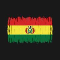 brosse drapeau bolivie vecteur