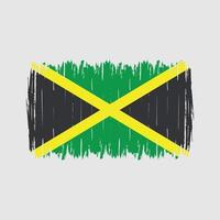 brosse drapeau jamaïque vecteur