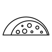 icône de fromage suisse, style de contour vecteur