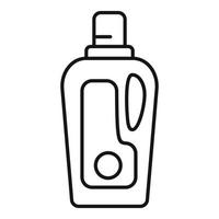 icône de bouteille de soin d'adoucissant, style de contour vecteur
