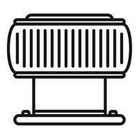 icône de filtre de ventilation, style de contour vecteur