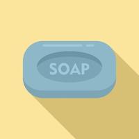icône de savon antiseptique, style plat vecteur