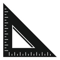 icône de règle d'angle, style simple vecteur