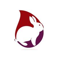 création de logo vectoriel lapin. élément de concept de vecteur de logo de lapin ou de lapin en cours d'exécution créatif.