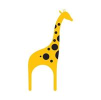 image vectorielle de girafe logo design vecteur