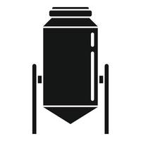 icône de stockage de nourriture, style simple vecteur