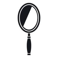icône miroir, style simple vecteur