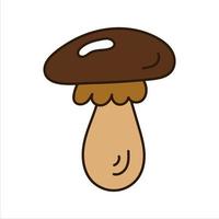 élément simple champignon de style doodle. vecteur
