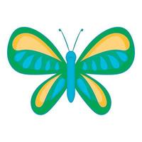 papillon avec icône de petites ailes, style dessin animé vecteur