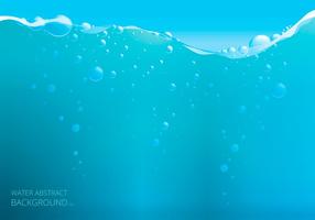 Surface vague vecteur eau avec des bulles d'air