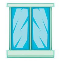 icône de fenêtre, style cartoon vecteur