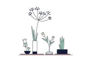 Vecteur gratuit Ikebana