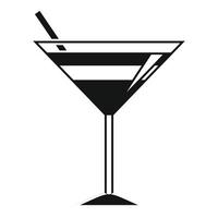 icône de cocktail de plage sexy, style simple vecteur