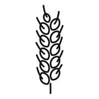 icône de plante de blé, style de contour vecteur