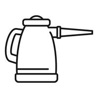icône d'outil de nettoyage à vapeur, style de contour vecteur