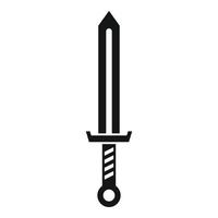 icône d'épée de forgeron, style simple vecteur