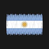 brosse drapeau argentine vecteur