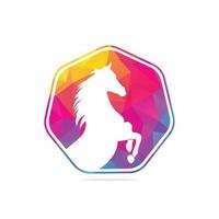 logo vectoriel tête de cheval. signe de tête de cheval. icône de tête de cheval.