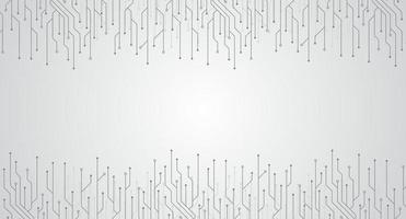 bannière de technologie numérique électronique de carte de circuit imprimé. fond de technologie abstraite. bannière abstraite de carte de circuit imprimé futuriste de technologie. illustration vectorielle vecteur
