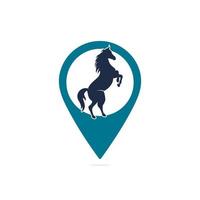 création de logo de cheval. conception de modèle graphique élégant pour la course à la ferme de l'entreprise. vecteur