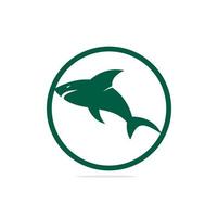 vecteur de conception de logo de requin. logo de requins pour un club ou une équipe sportive