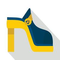 icône de chaussures pour femmes, style plat vecteur