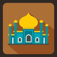 icône de la mosquée dans un style plat vecteur