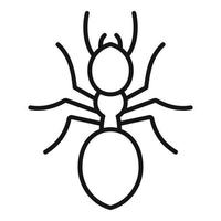 icône de fourmi, style de contour vecteur