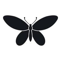 icône papillon avec antennes, style simple vecteur