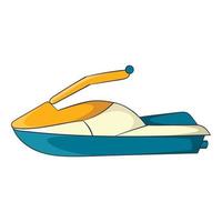 icône de jet ski, style cartoon vecteur