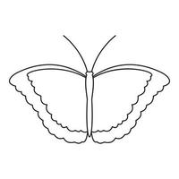 icône de scoop papillon, style de contour vecteur