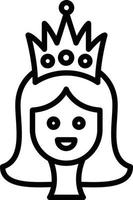icône de vecteur de princesse