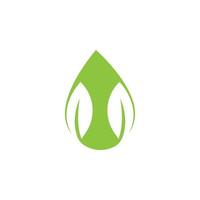 logos de l'icône verte logo et symbole écologie vecteur