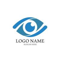 modèle de conception d'illustration d'icône de logo de soins oculaires vecteur