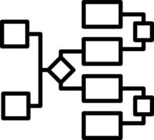 icône de ligne de diagramme vecteur