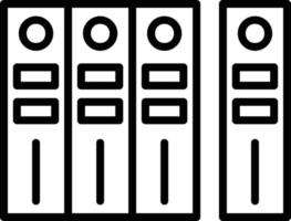 icône de ligne de reliure vecteur