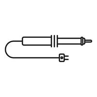 icône de soudure, style de contour vecteur
