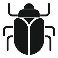 icône de scarabée d'art, style simple vecteur