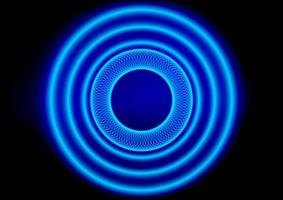 cercle de conception graphique lueur avec illustration vectorielle de ton bleu fond vecteur