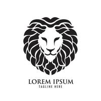 tête de lion illustration vectorielle dans un style décoratif, bon pour la marque de mode aussi le logo d'entreprise vecteur