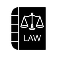 icône de vecteur de loi et d'ordre