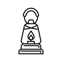 icône de vecteur de lampe