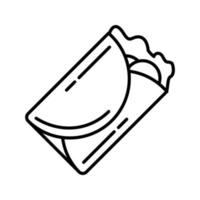 icône de vecteur de kebab